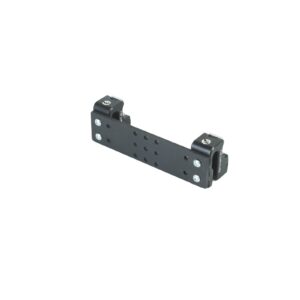 Aluminum plate Set +2x Quick clamp with threaded hole and adapter 3/8" to 1/4"