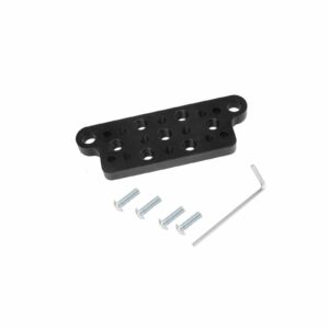 Aluminum plate with  threaded holes 3/8" - 1/4" screws